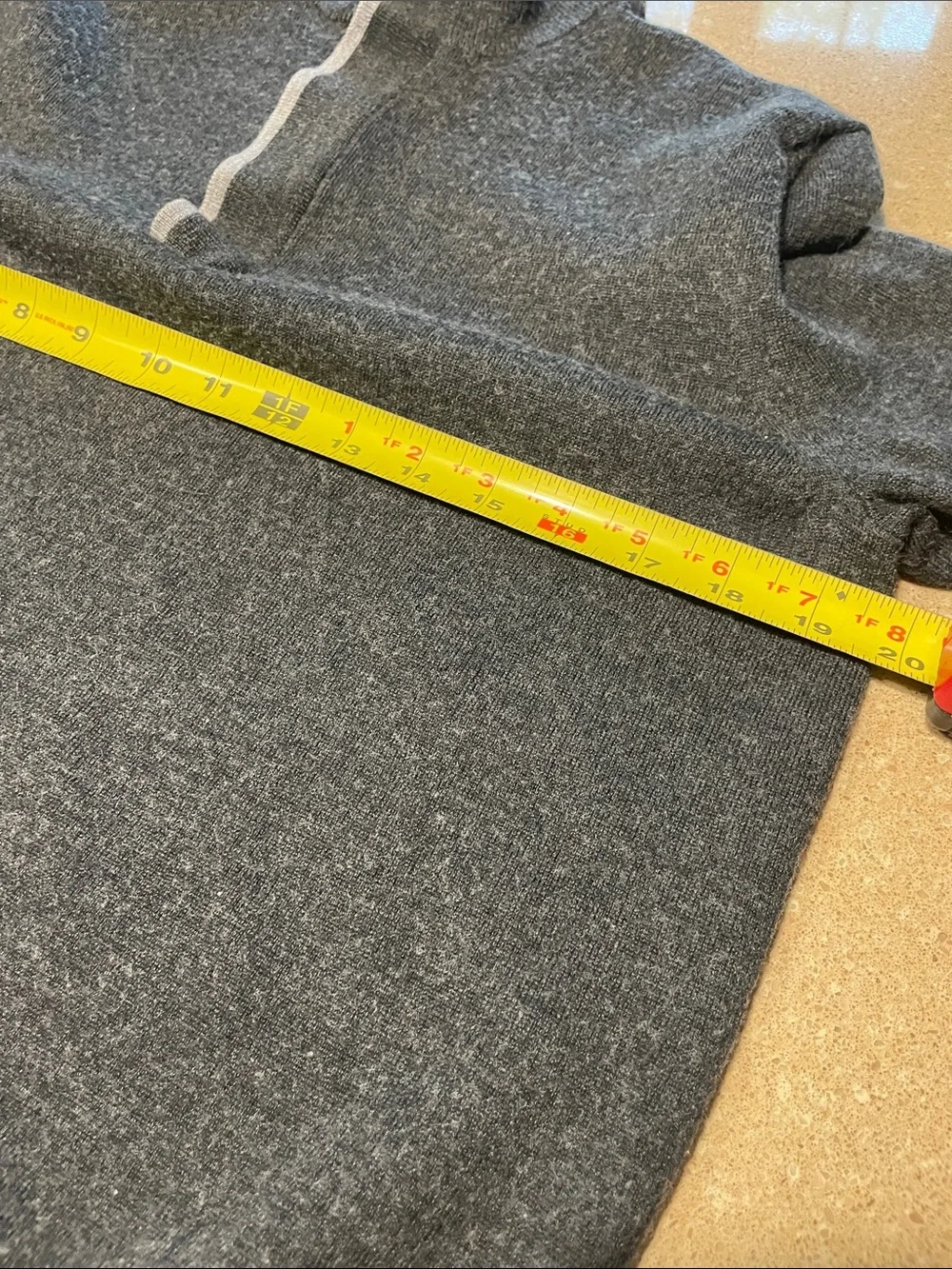 Banana Republic Men's Dark Gray Half-Zip Sweater